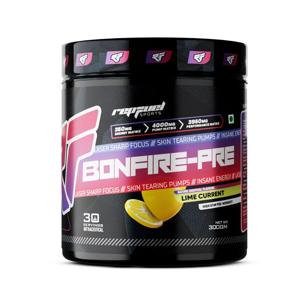 Repfuel Sports Bonfire Pre Workout | 300gm | Blueberry