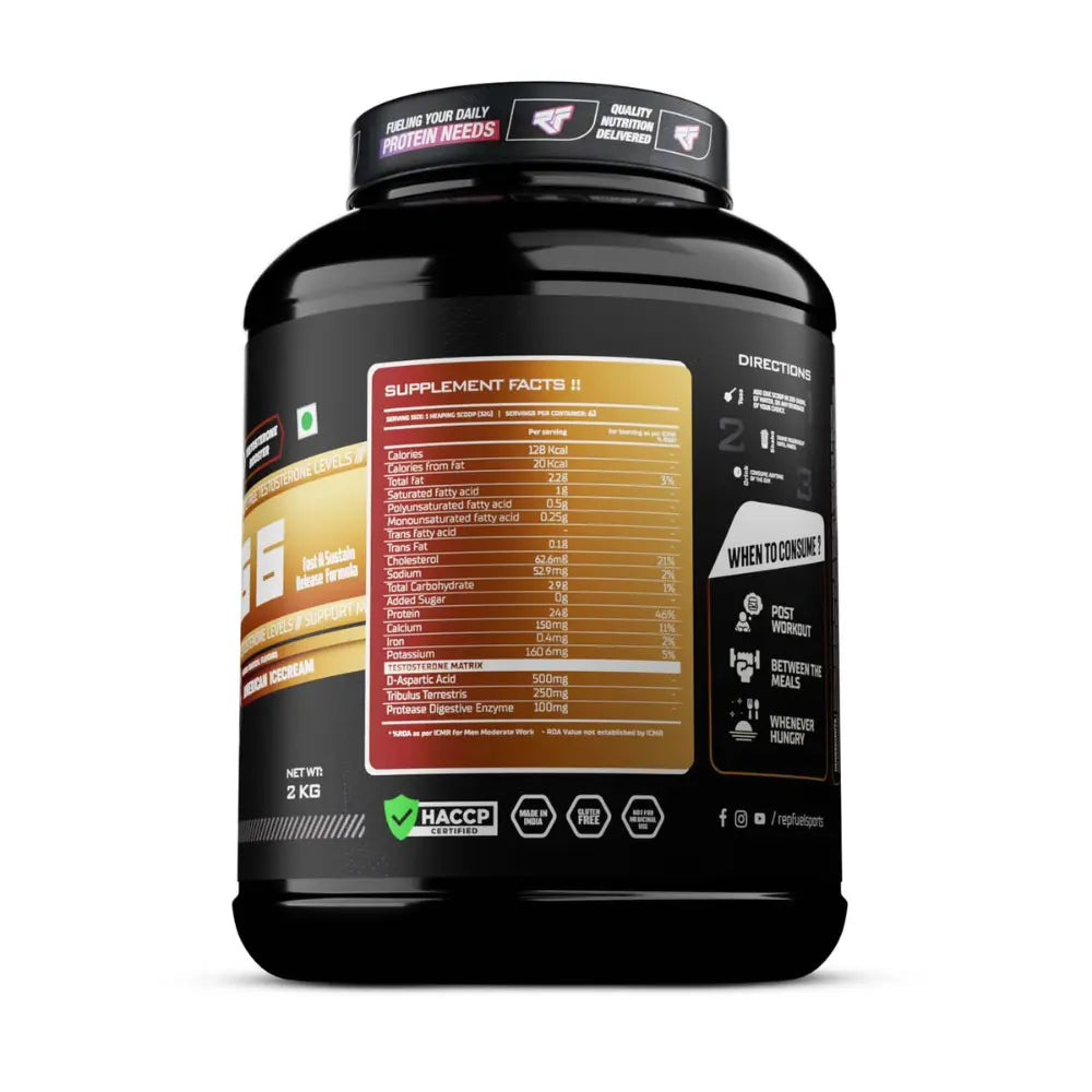 Repfuel Sports Strong 6 Protein | 2kg | American Ice Cream
