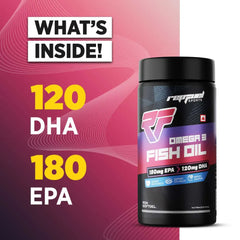 Repfuel Sports Omega 3 Fish Oil | 90 Soft gel | Unflavoured